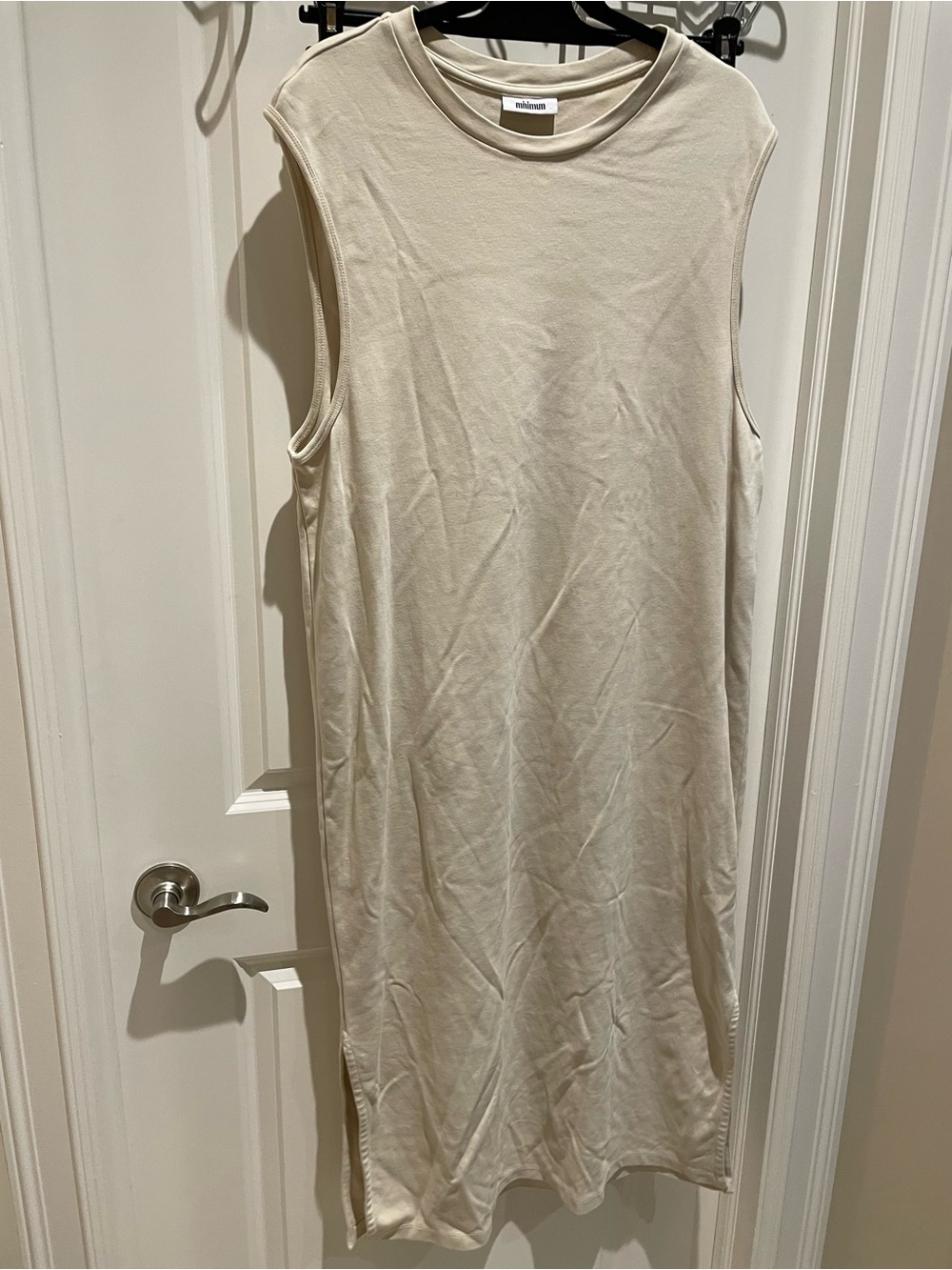 Minimum Cream Sleeveless Maxi Dress